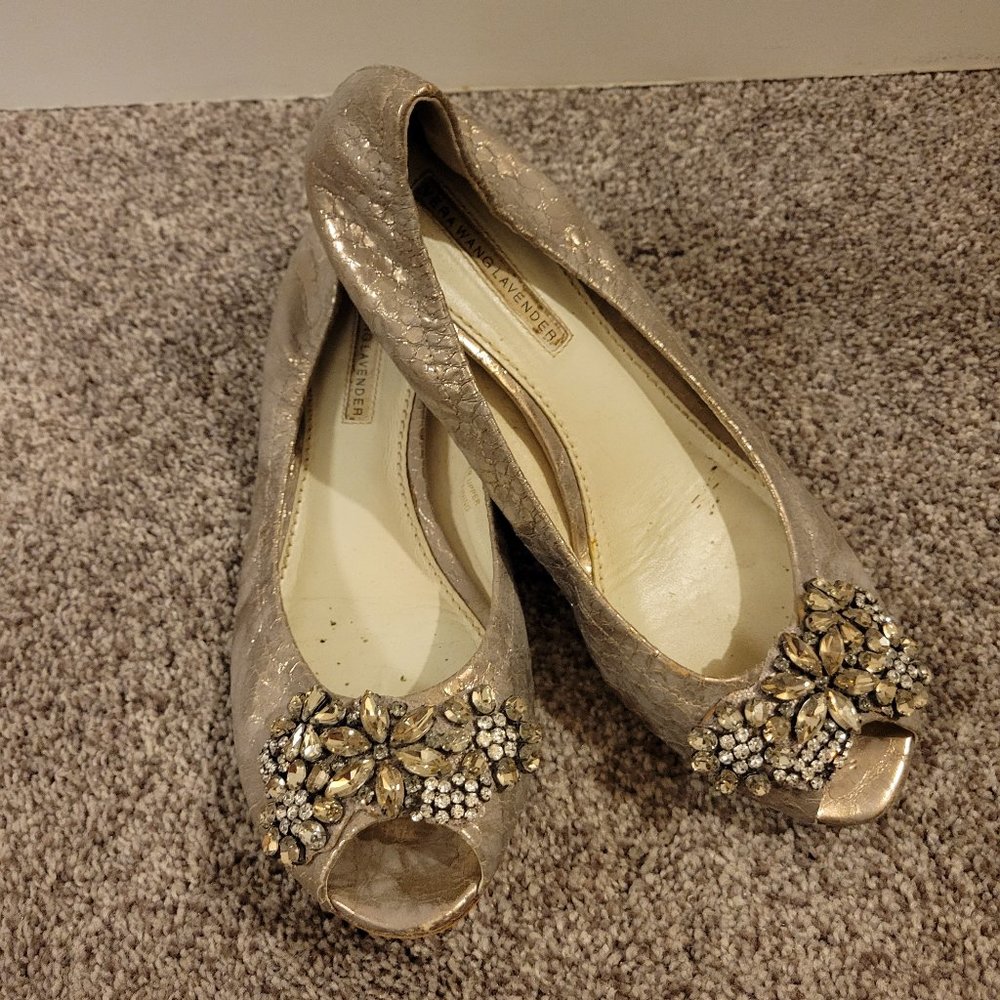 Vera Wang Lavender Vero Cuoio flats, size 9
